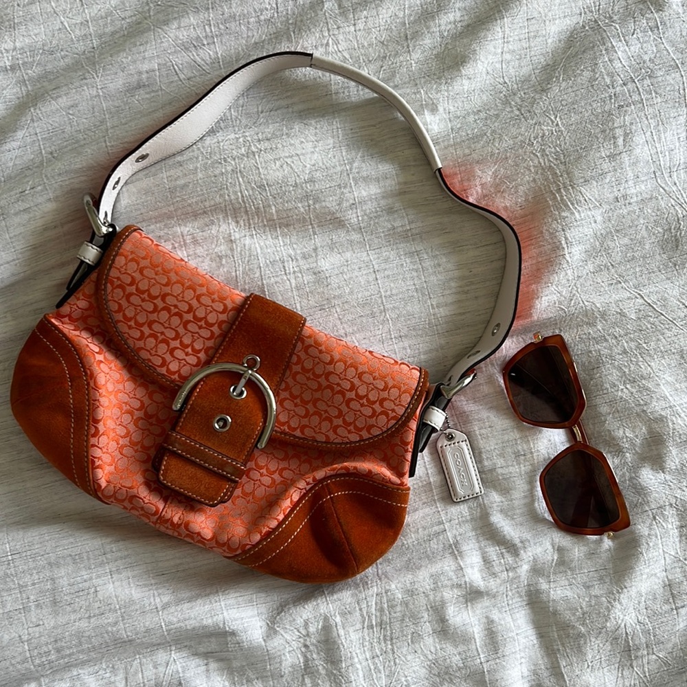 Coach Y2K Orange Shoulder Bag